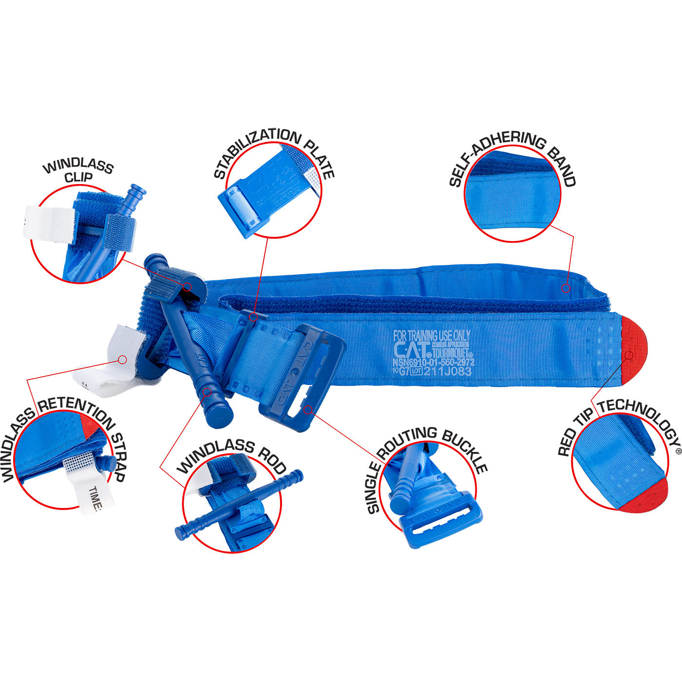 Combat Application Tourniquet (C.A.T.), Trainer Blue